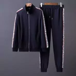new givenchy  sport sweat suits tracksuits jacket zipper blue
